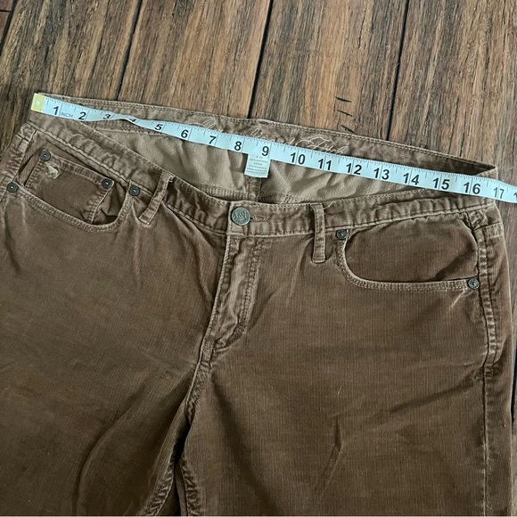 Vintage Abercrombie & Fitch Brown Corduroy Pants Low Rise Size 10 Straight Leg - Picture 11 of 13